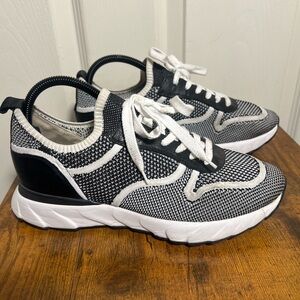 Paul Green Black and White Athletic Shoes